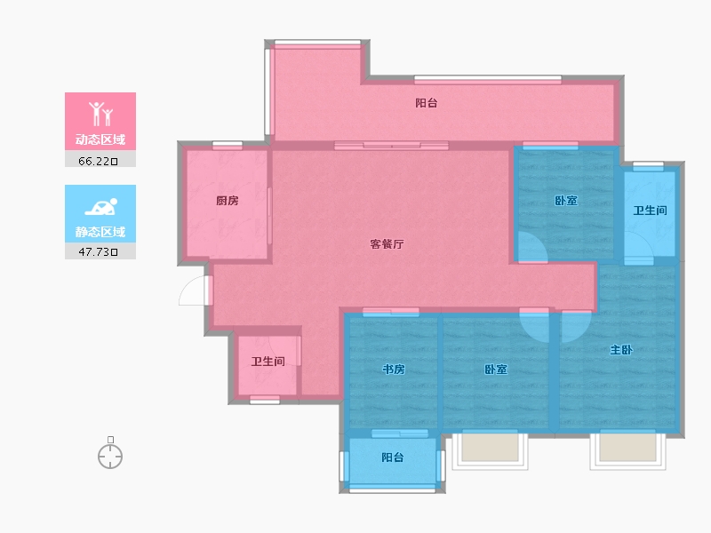 广西壮族自治区-南宁市-融创九熙府-98.40-户型库-动静分区