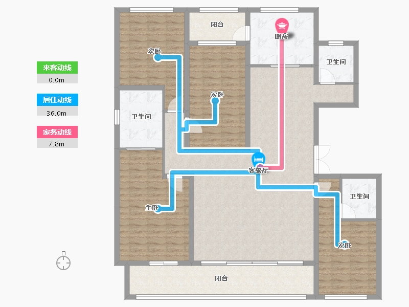 云南省-昆明市-北大资源滇海壹号-162.08-户型库-动静线