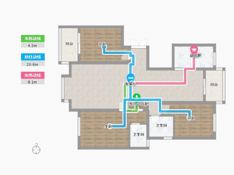 山西省-临汾市-中铁富丽-115.78-户型库-动静线