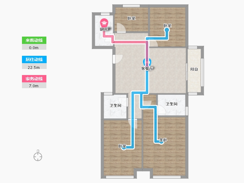 河南省-郑州市-中原华曦府-111.80-户型库-动静线