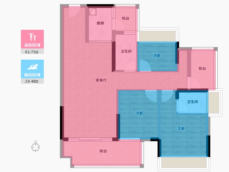 广东省-河源市-花城湾府-82.27-户型库-动静分区