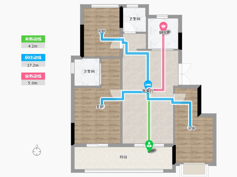 浙江省-温州市-瑞安凤起潮鸣-87.20-户型库-动静线