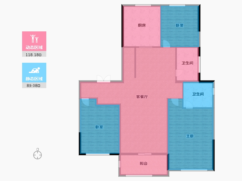 江苏省-南京市-玖樾印象-191.48-户型库-动静分区