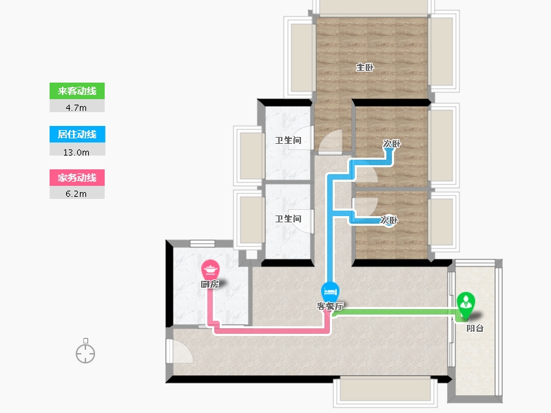 广东省-深圳市-珑门壹品-81.60-户型库-动静线