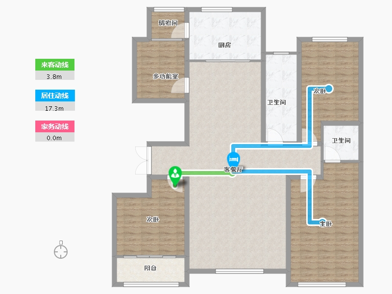 山东省-潍坊市-九龙山翠雨园-150.40-户型库-动静线