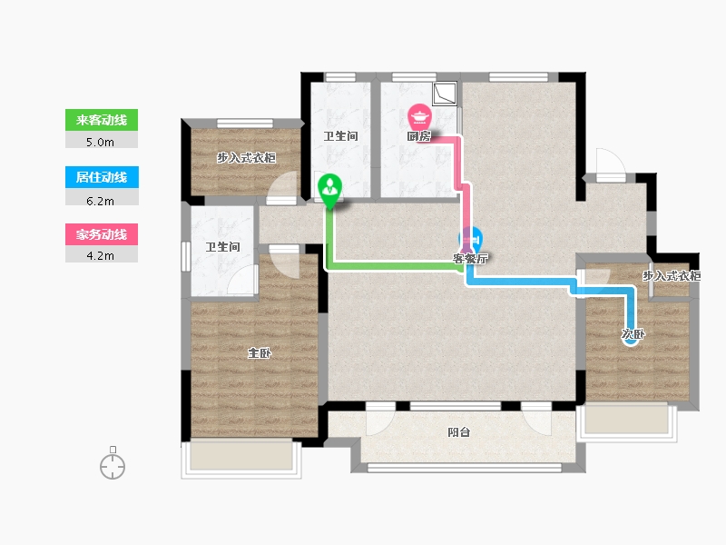 山东省-威海市-正弘云庭壹号-130.00-户型库-动静线