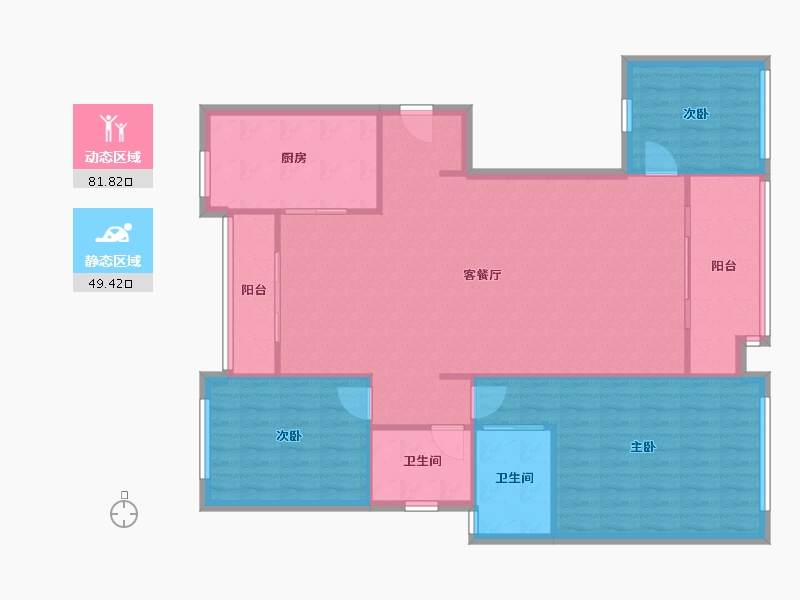 四川省-成都市-左岸花都-120.40-户型库-动静分区