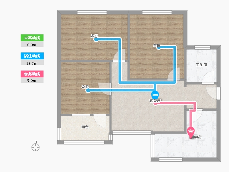 河南省-郑州市-省司法厅家属院-81.00-户型库-动静线