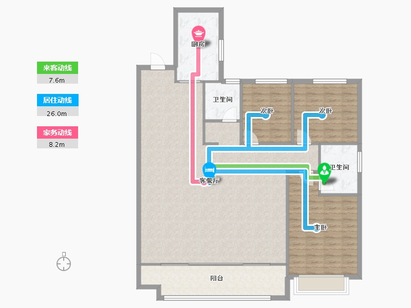 山东省-滨州市-建大壹号-115.45-户型库-动静线