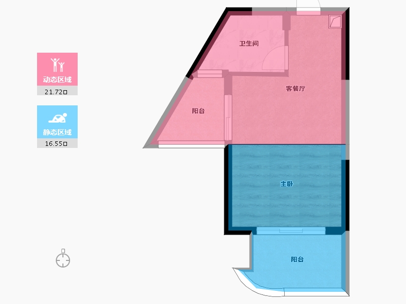 广东省-惠州市-海悦湾一期-33.70-户型库-动静分区