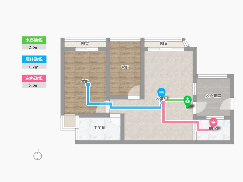 广东省-深圳市-金港华庭-54.40-户型库-动静线