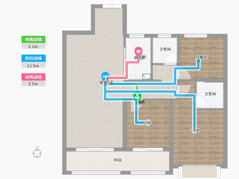 河北省-石家庄市-大者安吉-97.89-户型库-动静线