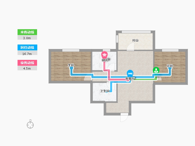 北京-北京市-励耘楼10-68.00-户型库-动静线