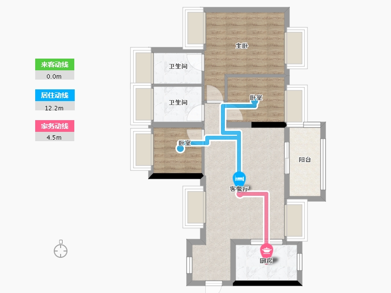 广东省-深圳市-招商雍云府-69.24-户型库-动静线