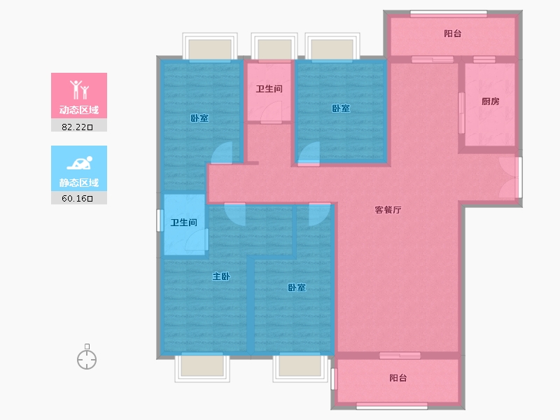 福建省-泉州市-凤林小区二期-127.50-户型库-动静分区