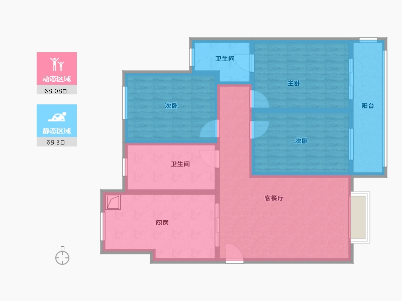 河北省-保定市-领秀紫晶城-121.60-户型库-动静分区