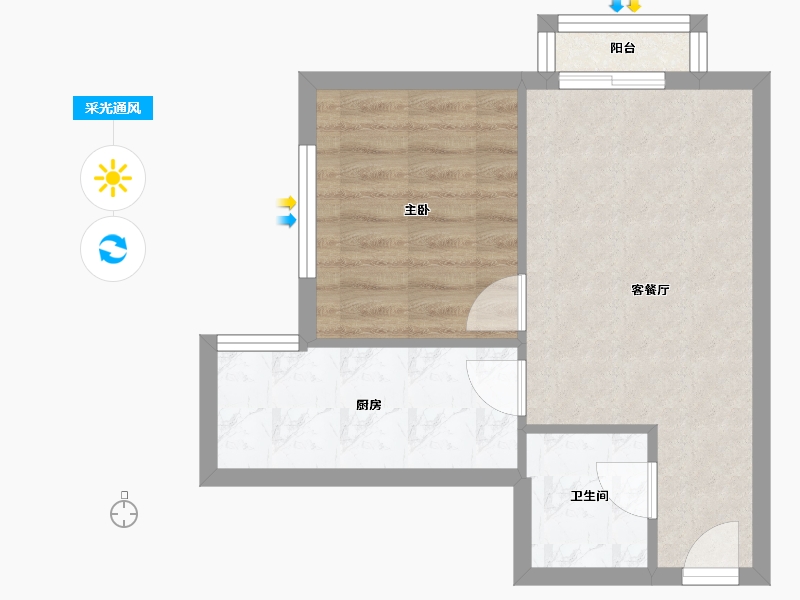 河北省-廊坊市-天洋城-东区-39.70-户型库-采光通风