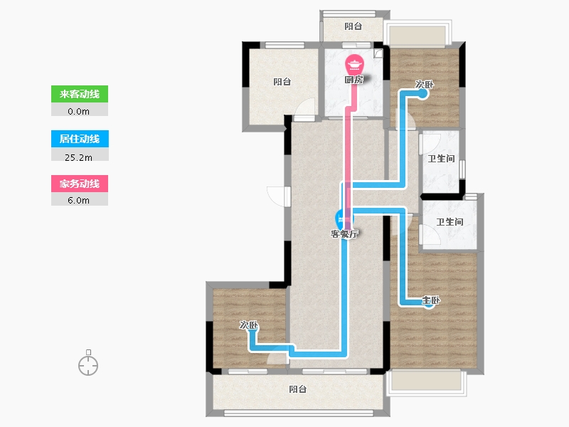 湖南省-长沙市-和玺-133.00-户型库-动静线