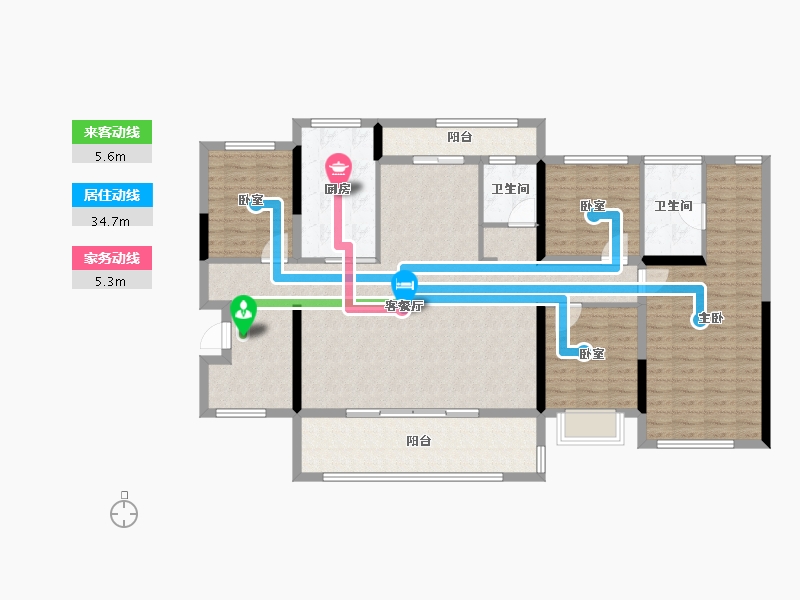 广西壮族自治区-南宁市-未来方舟-143.00-户型库-动静线