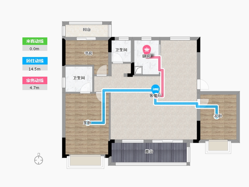 江西省-萍乡市-鼎鑫公元壹品-111.00-户型库-动静线