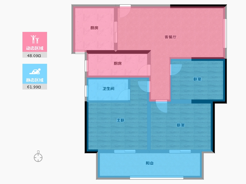 河南省-南阳市-财富公馆-97.60-户型库-动静分区