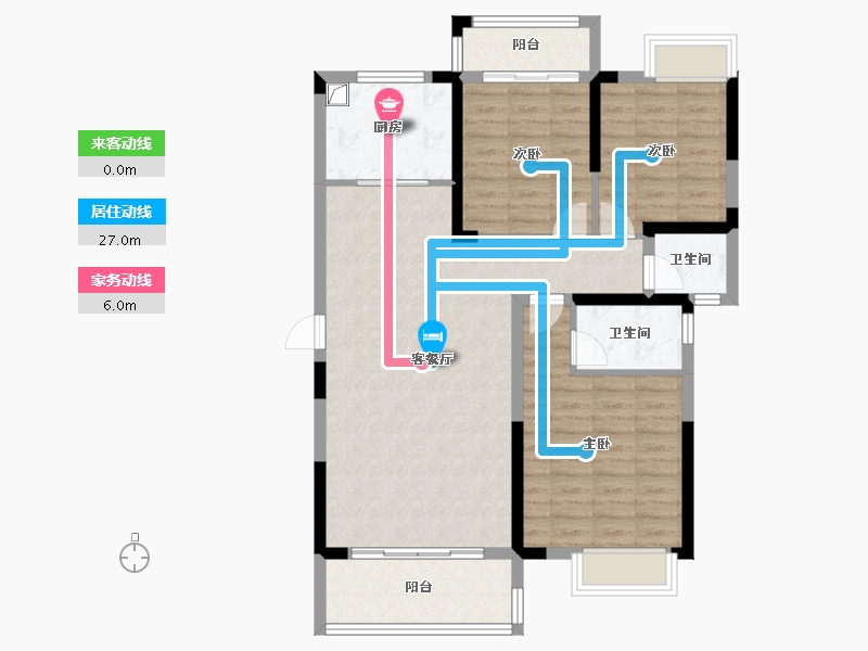 湖南省-张家界市-南门口特色小区-96.00-户型库-动静线