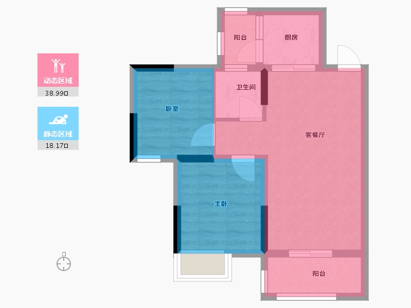 四川省-成都市-龙泽花园-120.00-户型库-动静分区