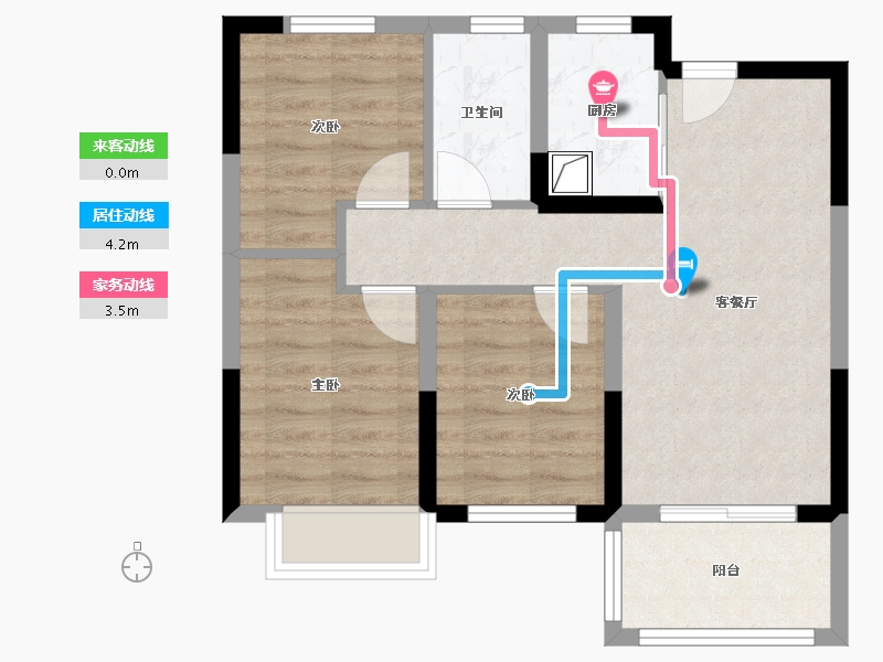 河南省-郑州市-正商生态城五号院-62.00-户型库-动静线