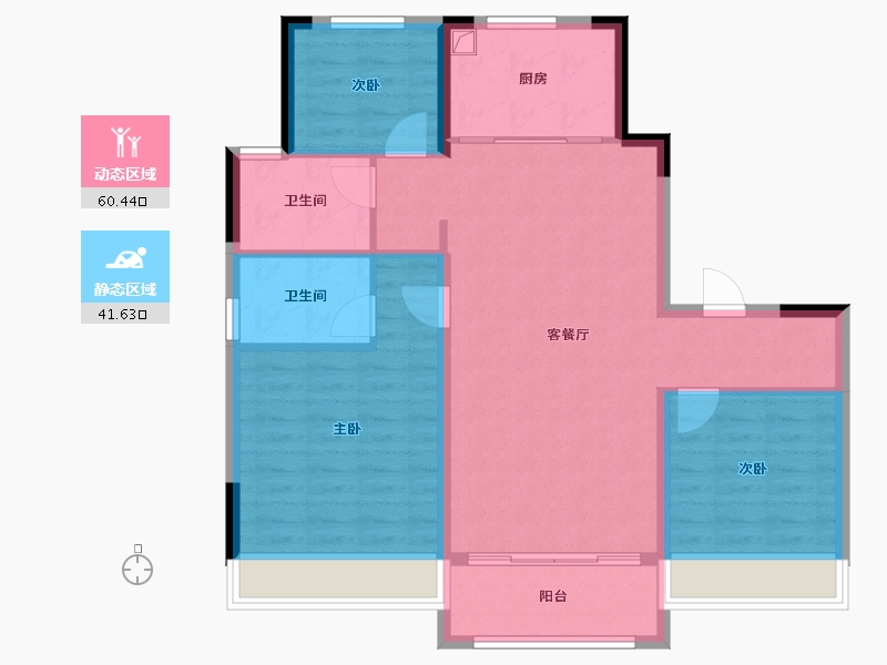 青海省-海西蒙古族藏族自治州-德令哈碧桂园-92.18-户型库-动静分区