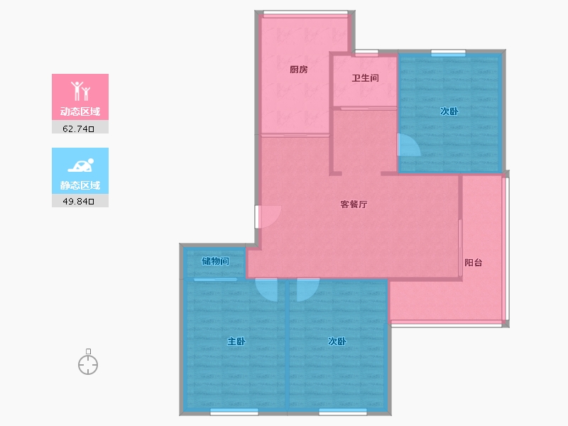 江苏省-南京市-峨嵋岭-94.17-户型库-动静分区