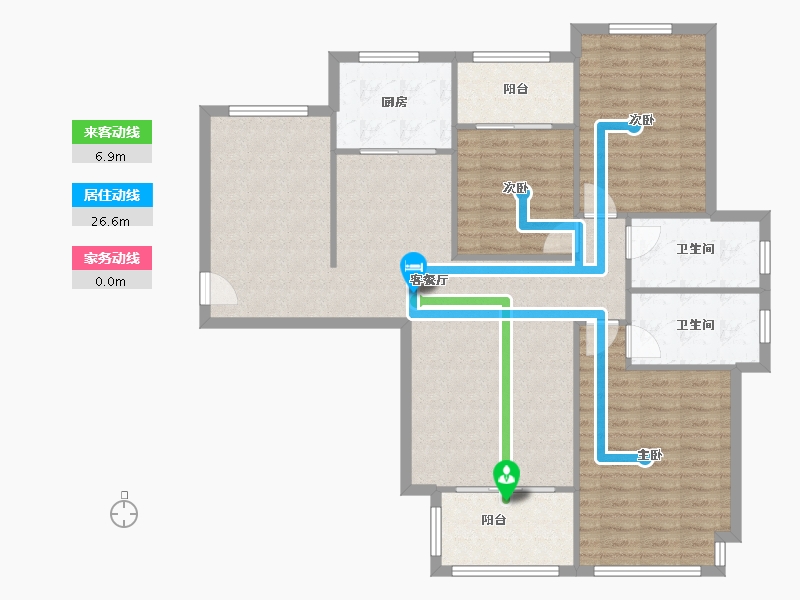 河南省-郑州市-瀚宇天悦湾五号院-118.40-户型库-动静线