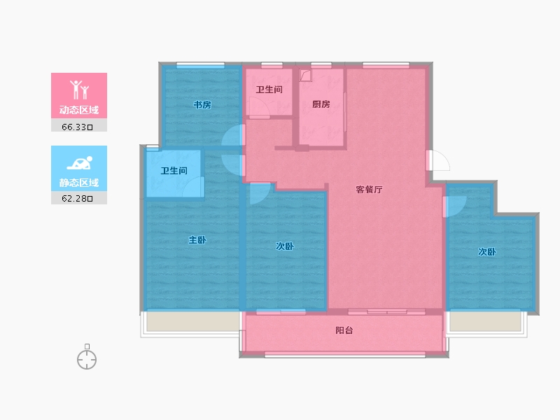 浙江省-台州市-永宁春晖-116.10-户型库-动静分区