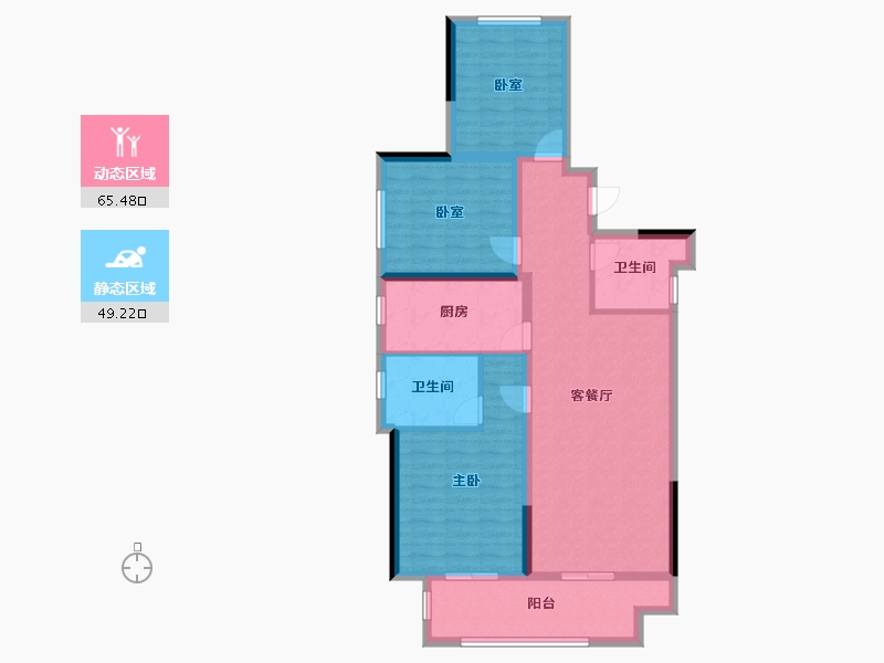 甘肃省-兰州市-兰州兰园-103.20-户型库-动静分区