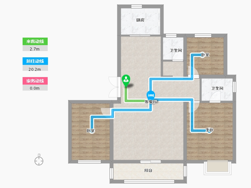 河北省-邢台市-天一和院-106.23-户型库-动静线