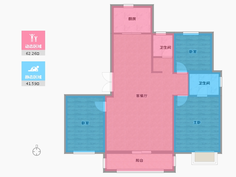 河北省-邢台市-天一和院-106.23-户型库-动静分区