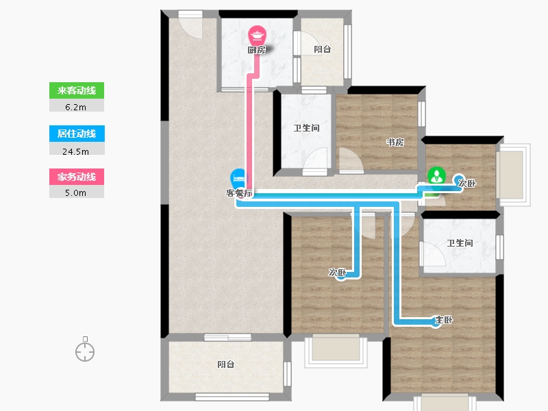 湖南省-长沙市-保利大都汇-97.00-户型库-动静线