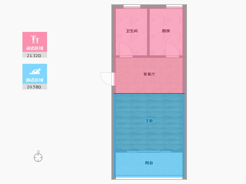 江苏省-苏州市-碧水佳园-40.00-户型库-动静分区