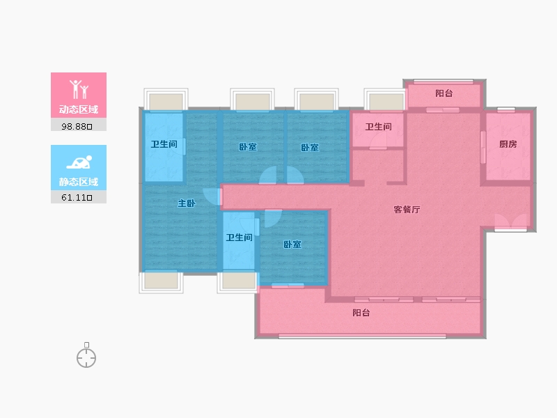 广东省-阳江市-绿地-148.00-户型库-动静分区