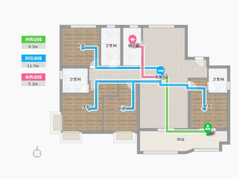 广东省-中山市-富元108-149.00-户型库-动静线