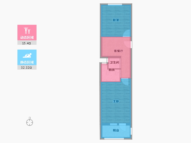 北京-北京市-老古城-41.90-户型库-动静分区