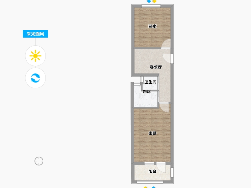 北京-北京市-老古城-41.90-户型库-采光通风