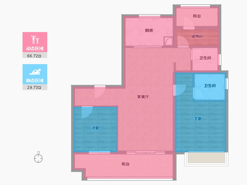 山东省-青岛市-保利锦上-98.00-户型库-动静分区