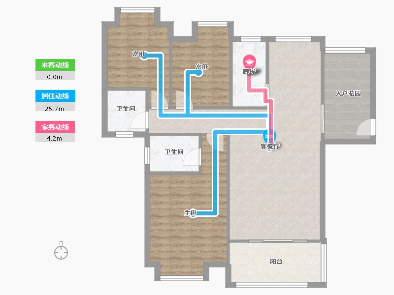 广东省-中山市-龙光海悦城邦-95.67-户型库-动静线