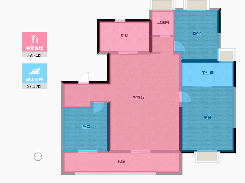 江苏省-无锡市-天敔湾-120.00-户型库-动静分区