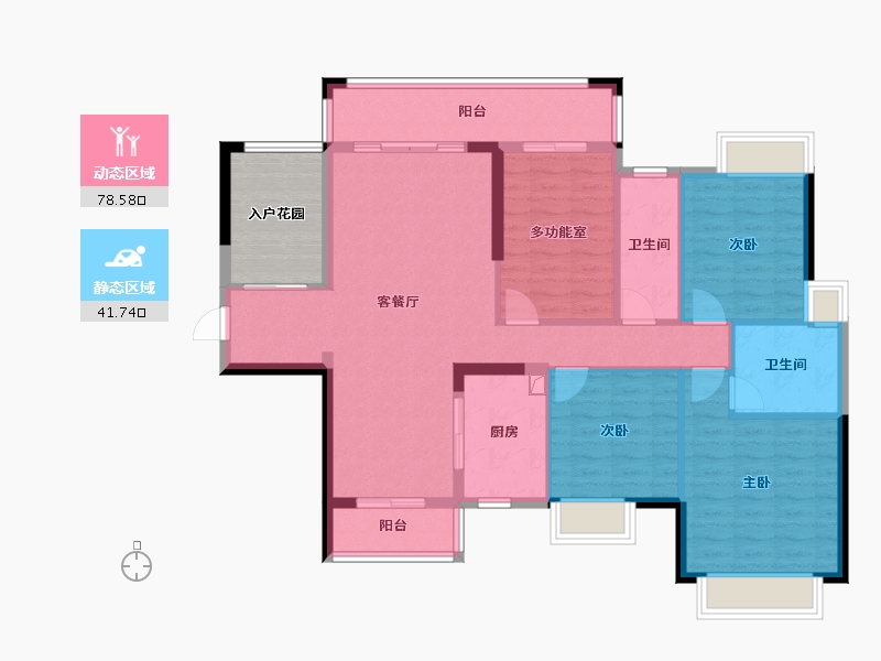 广西壮族自治区-梧州市-泰基巴黎春天-110.78-户型库-动静分区