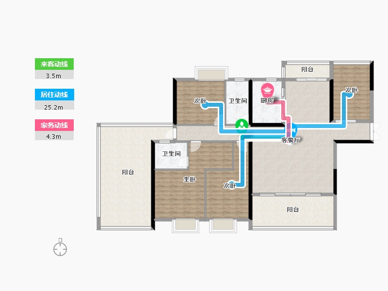 湖南省-益阳市-城建城市之光-150.00-户型库-动静线