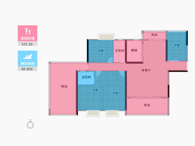 湖南省-益阳市-城建城市之光-150.00-户型库-动静分区