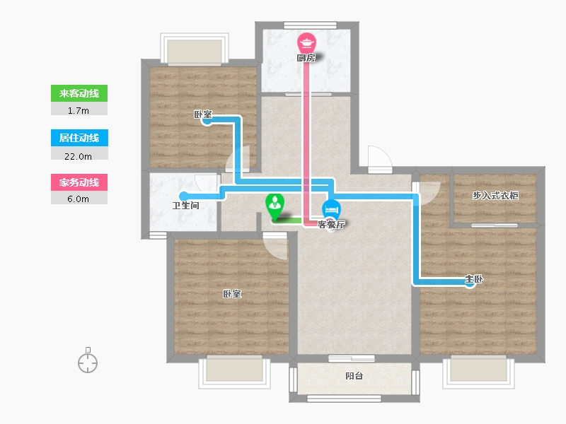 江苏省-连云港市-恒润郁洲府-96.47-户型库-动静线