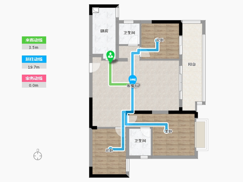 湖南省-株洲市-绿地智慧生态城-97.76-户型库-动静线