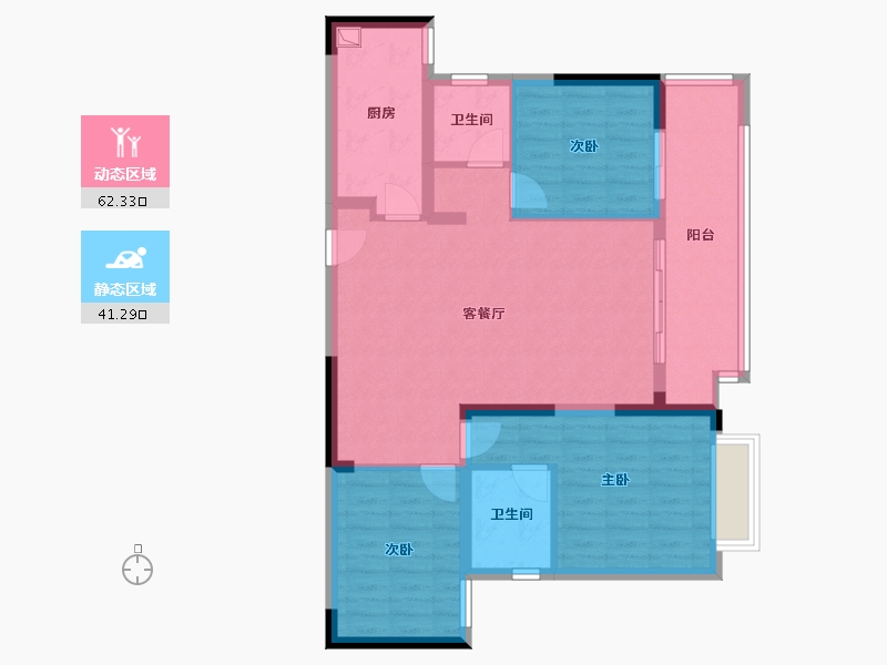 湖南省-株洲市-绿地智慧生态城-97.76-户型库-动静分区